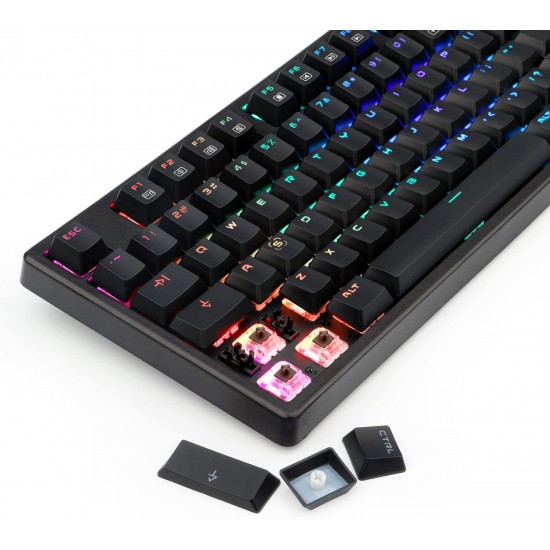 Redragon K578-BRRGB Kama Mechanical Gaming Keyboard Wired USB RGB LED Backlit Redragon K578-BRRGB Kama Mechanical Gaming Keyboard Wired USB RGB LED Backlit