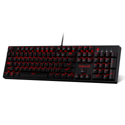 Redragon K582 SURARA لوحة مفاتيح الألعاب الميكانيكية بإضاءة خلفية LED حمراء