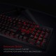 Redragon K582 SURARA لوحة مفاتيح الألعاب الميكانيكية بإضاءة خلفية LED حمراء Redragon K582 SURARA لوحة مفاتيح الألعاب الميكانيكية بإضاءة خلفية LED حمراء