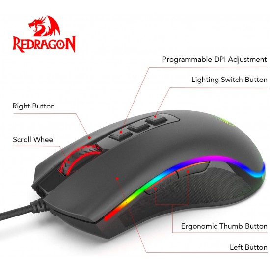 Redragon COBRA M711-FPS Flawless sensor Gaming Mouse