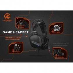 Technozone K33 Backlit LED Gaming Headset